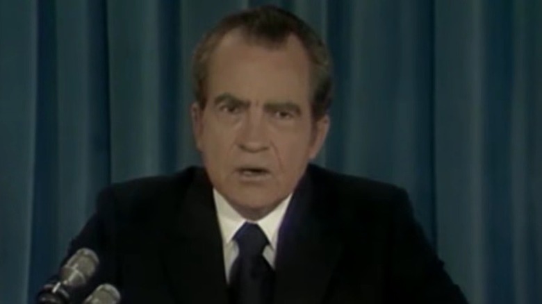 President Richard Nixon addresses nation about energy crisis in 1973
