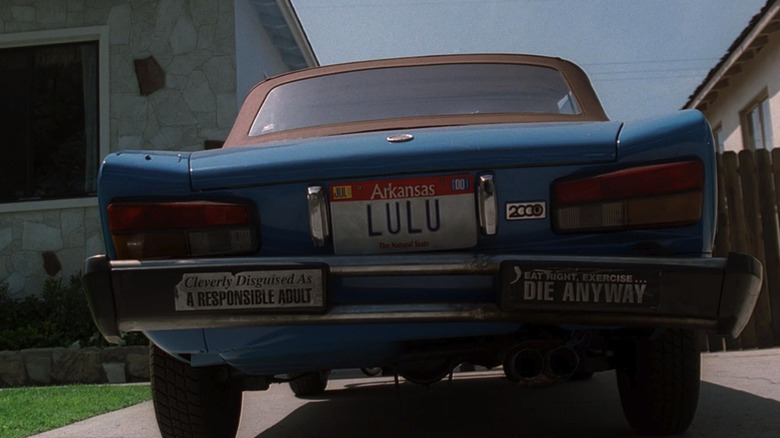 Screengrab of the character Lulu's car from The X-Files Season 7 Episode 20 titled "Fight Club."