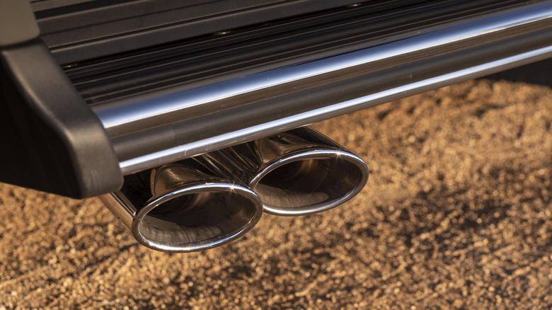 Exhaust tips of a Mercedes-AMG G63