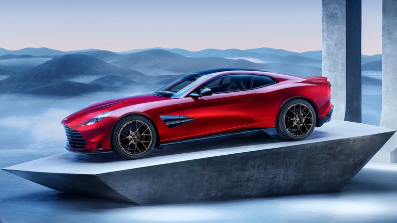 Aston Martin Vanquish coupe red