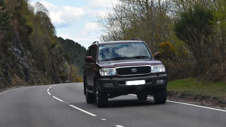 A gray Toyota Land Cruiser