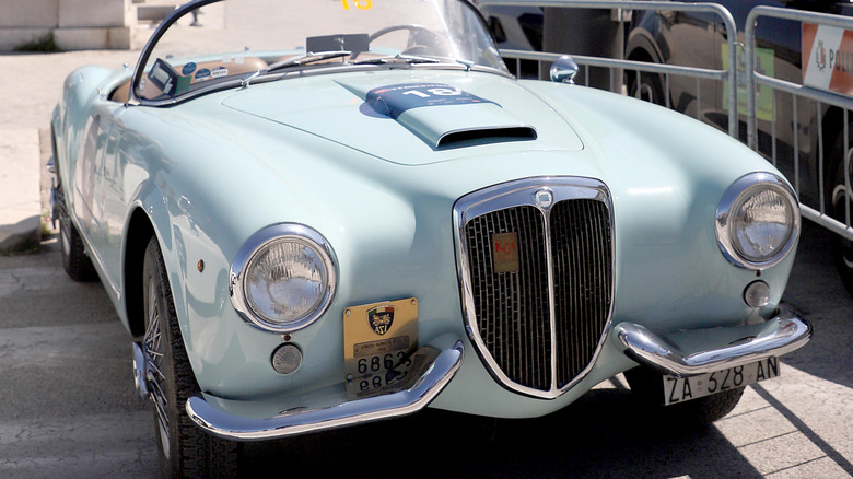 Lancia Aurelia on a classic car rally