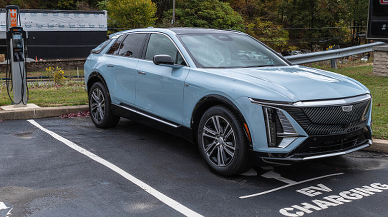 Charging a Cadillac Lyriq