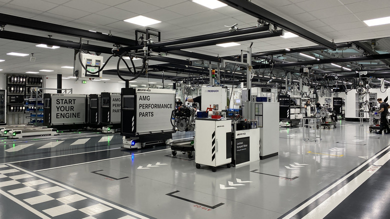 Mercedes-AMG's four-cylinder engine facility