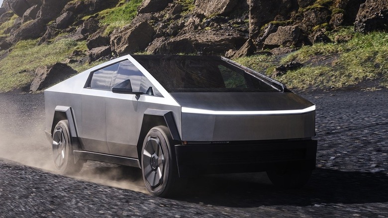 Tesla Cybertruck front 3/4