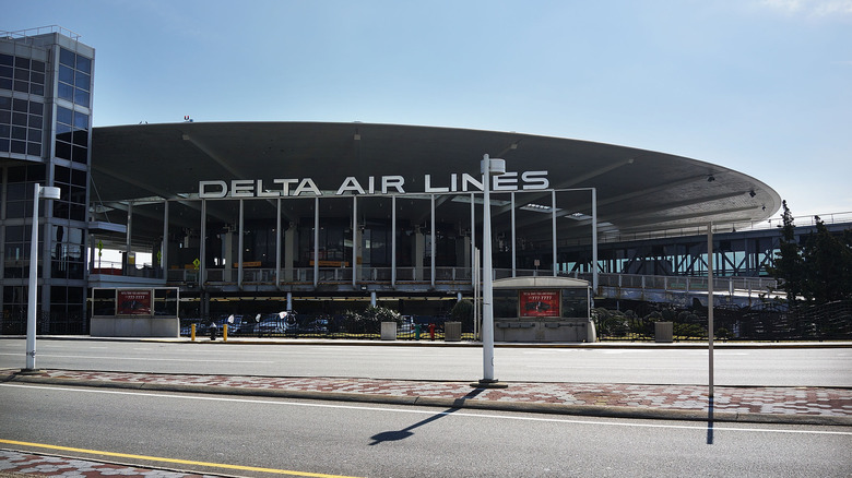 The Delta Airlines terminal of JFK International Airport is shown on February 28, 2013 in the Queens borough of New York City.