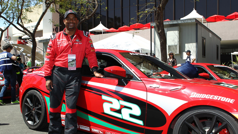 Actor Alfonso Ribeiro attends the Toyota Pro/Celebrity qualifying race at the Grand Prix of Long Beach on April 17, 2015 in Long Beach, California.