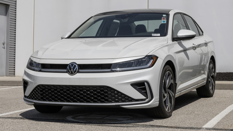 Photo of a 2026 Volkswagen Jetta sedan.