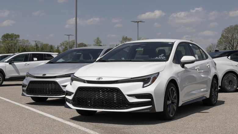 Photo of a white 2026 Toyota Corolla.