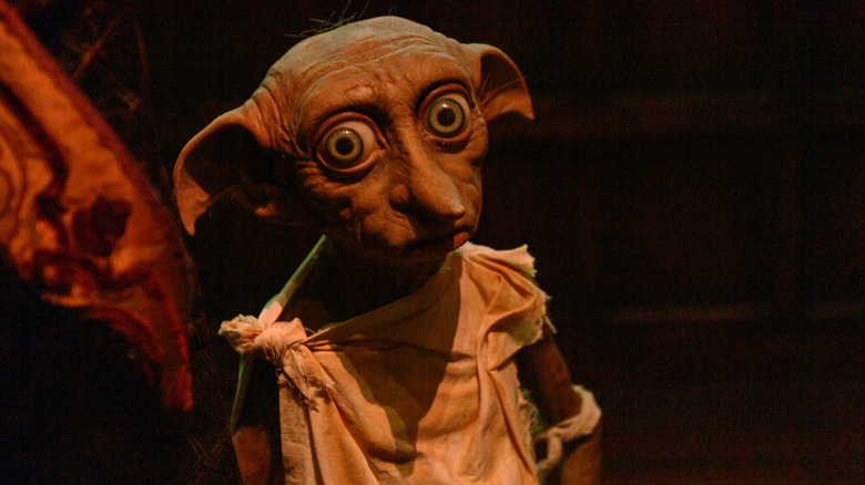 Dobby the house elf at the Wizarding World of Harry Potter Experience in Madrid, Spain