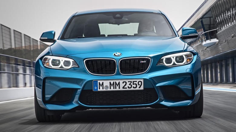 BMW M2 Coupe on the track.