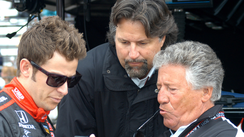 Mario, Michael, and Marco Andretti at the Indianapolis 500