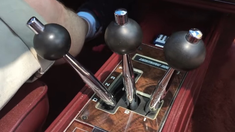 The Hurst Lightning Rod shifting system with three levers