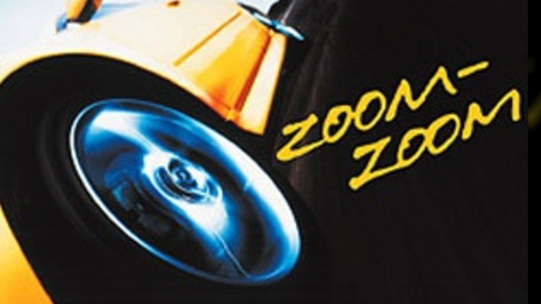 A 2002 press release image of a Zoom-Zoom ad