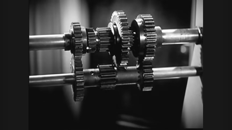 An example of a sliding mesh gearbox