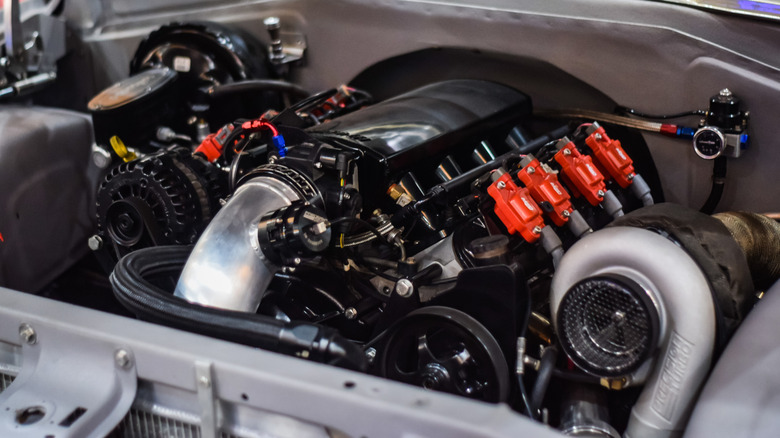 Turbocharged LS engine swapped into a Chevy C10