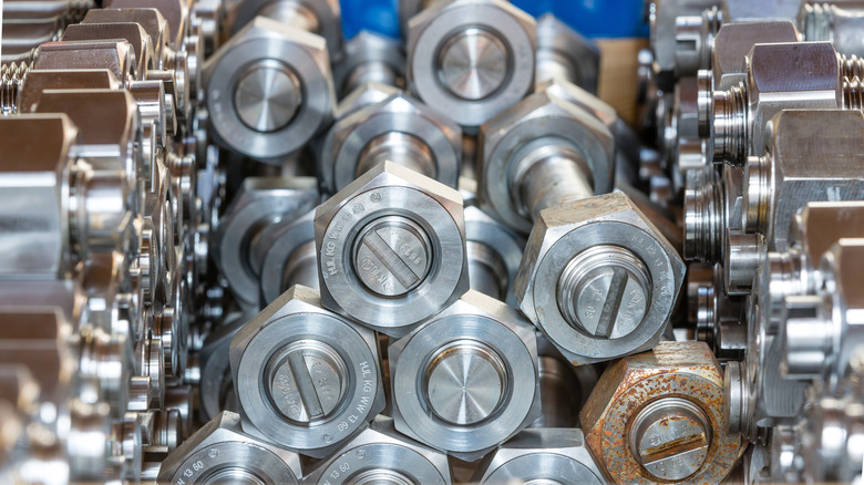 Selection of nuts and bolts