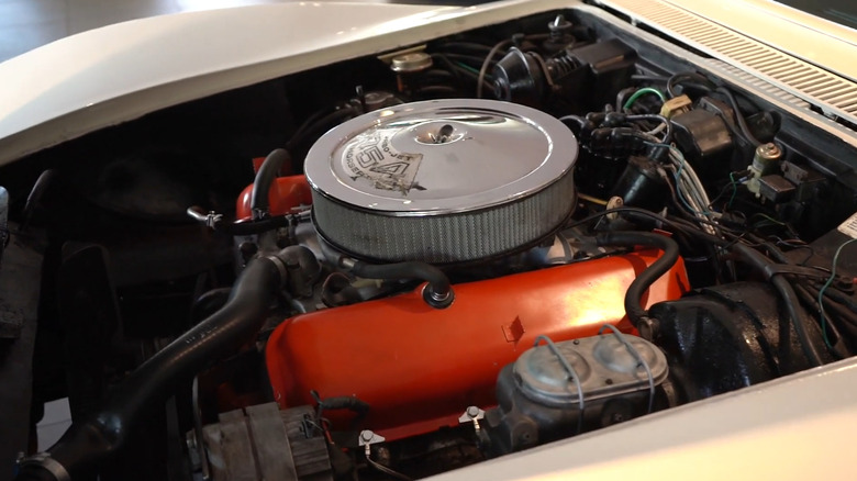 The 1971 Corvette C3 ZR2's engine bay