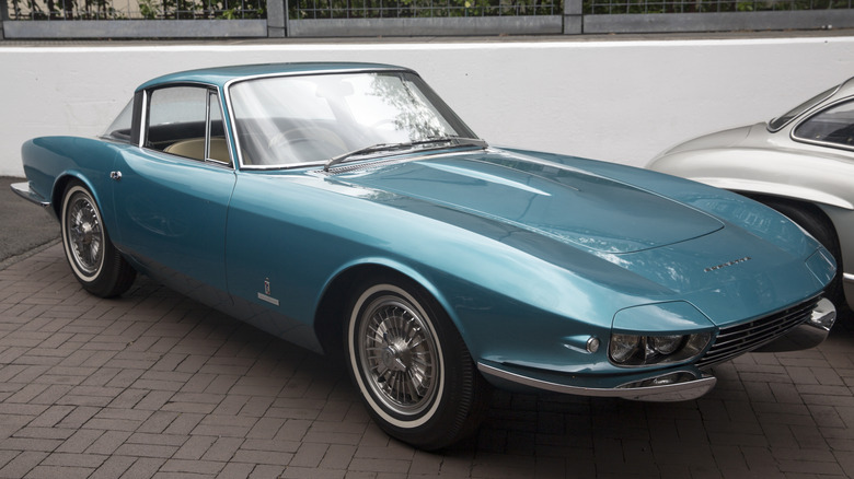 A 1963 Chevrolet Corvette Rondine parked outside