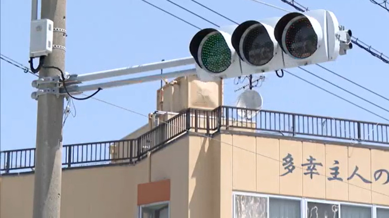 The one time a year this light turns green