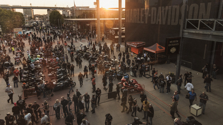 The crowd at the 2024 Harley-Davidson Homecoming in Milwaukee