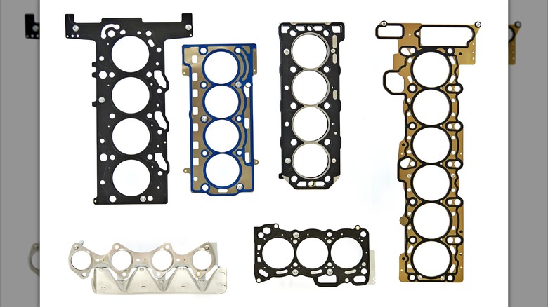 A group of different types of head gaskets.
