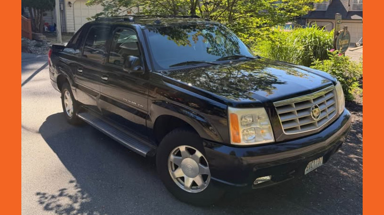 Black Escalade EXT truck