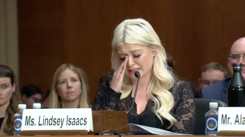 Lindsey Isaacs testifies before the Senate Judiciary Subcommittee on Crime and Counterterrorism