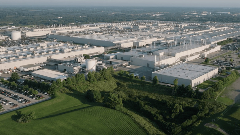 overhead view of Toyota's Kentucky plant