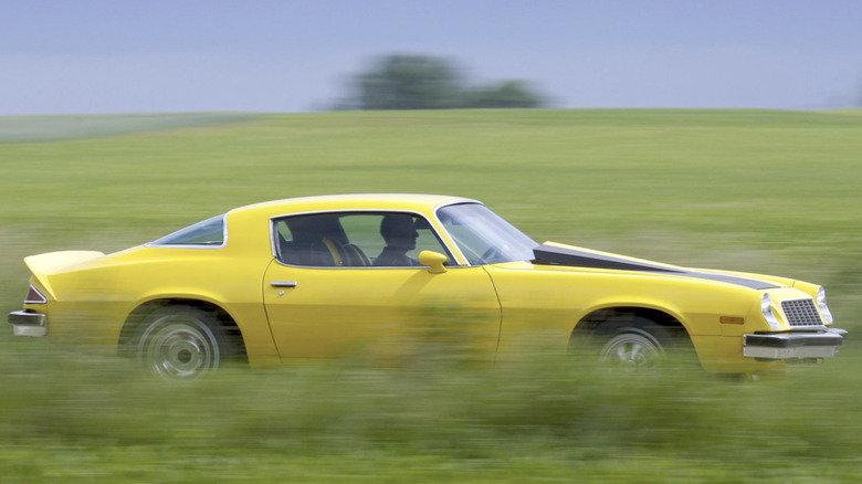 A yellow second generation camaro