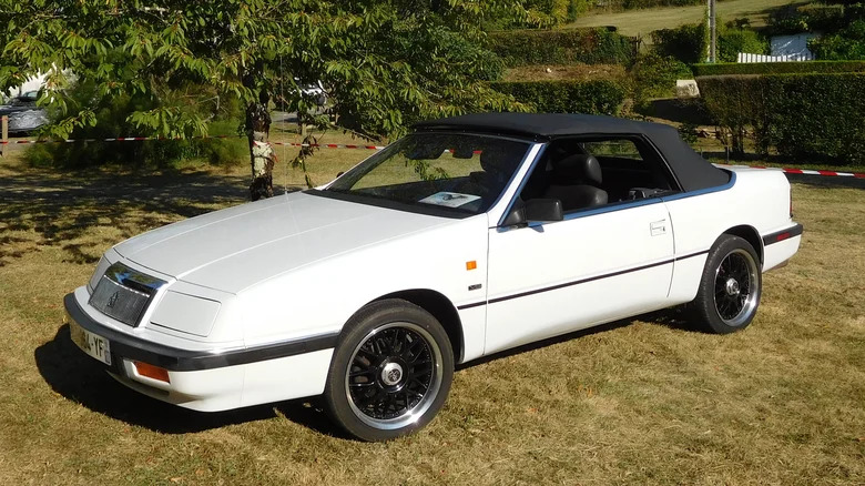 A white 1993 Chrysler LeBaron