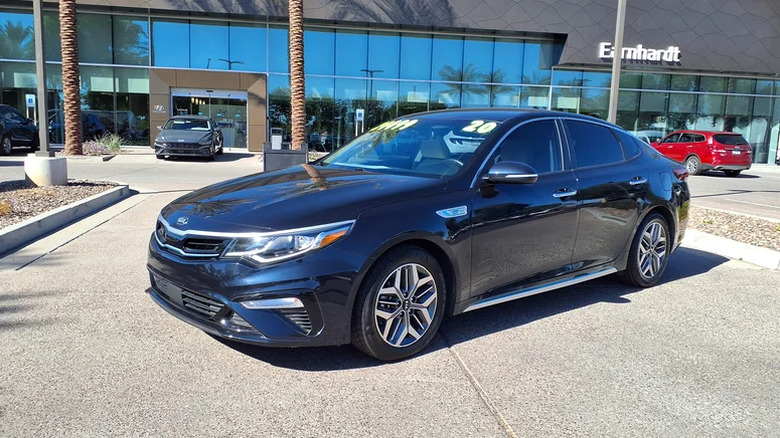 A Kia Optima Hybrid