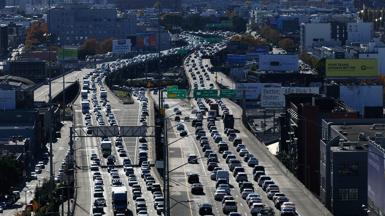 Thanksgiving traffic in California