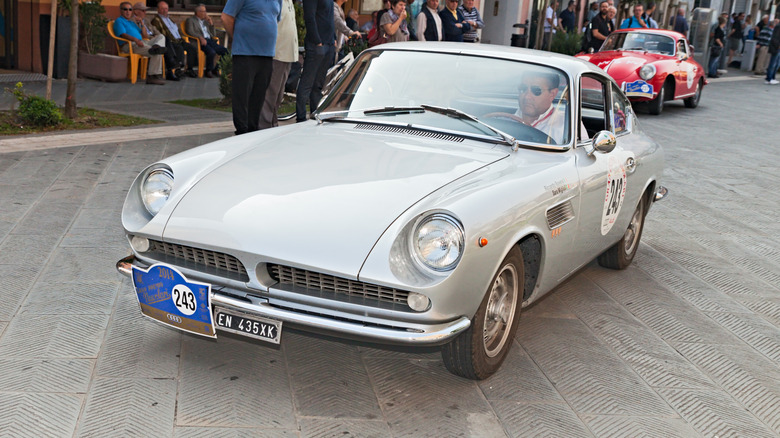 An ASA 1000 GT show car parked for display