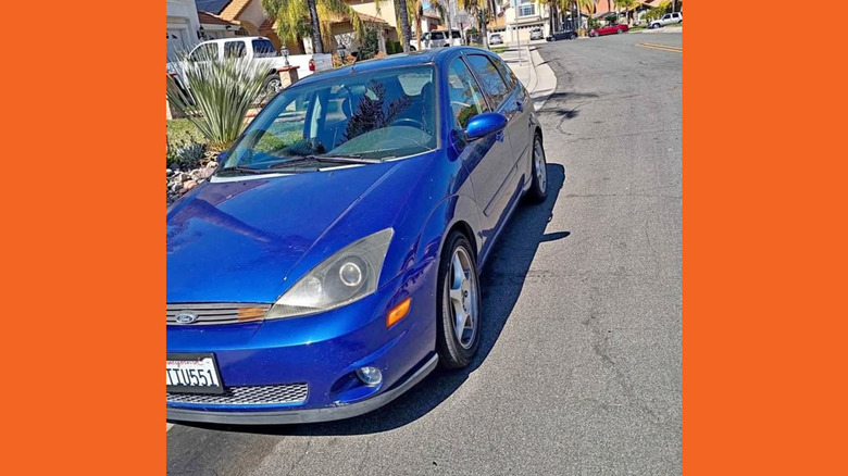 Blue Ford Focus SVT