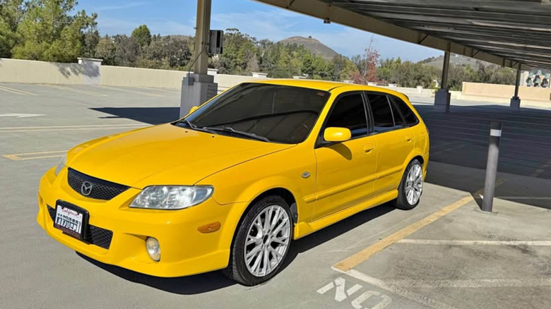 Yellow Mazda Protege5