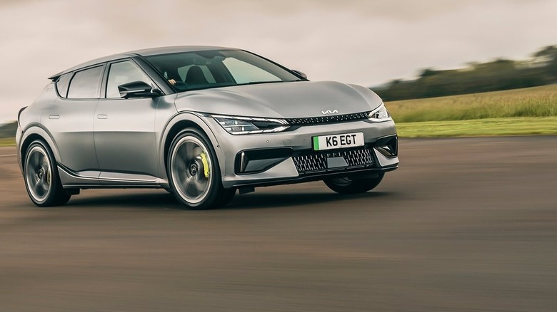 Grey Kia EV6 GT