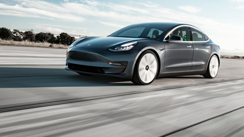 Grey Tesla Model 3