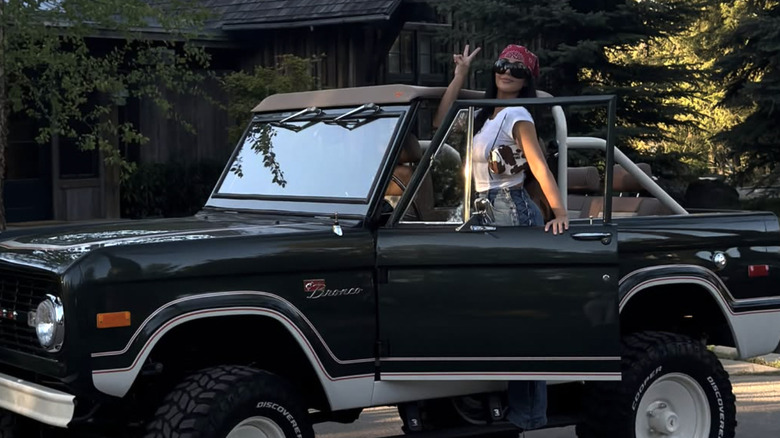 Kim Kardashian and her Velocity restomod Ford Bronco.