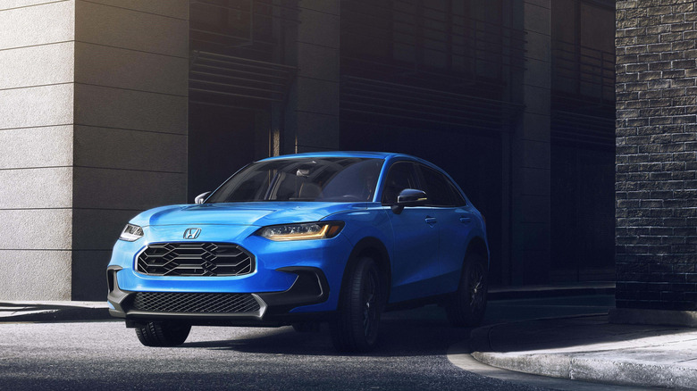 2026 Honda HR-V on an urban street front 3/4 view