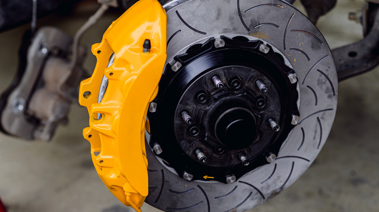 Big brake rotor and caliper upgrade