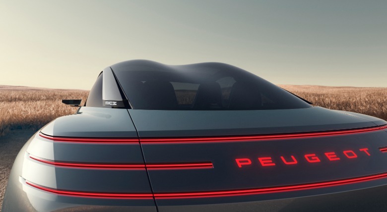 Rear end of the Peugeot RCZ Vision