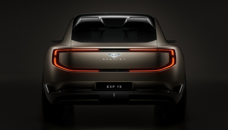 Rear extremity of nan Bentley EXP 15