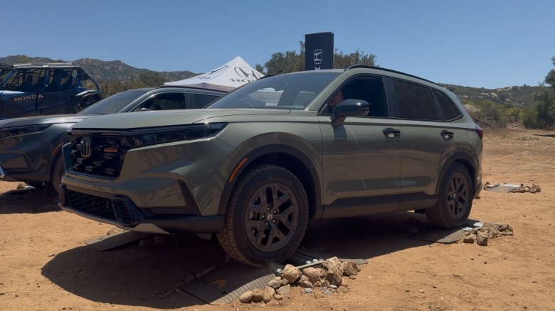 the CR-V TrailSport on the rollers