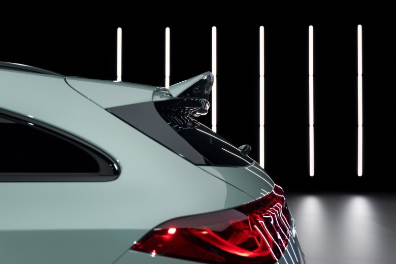 Rear spoiler on a Mercedes-AMG CLA45 Shooting Brake