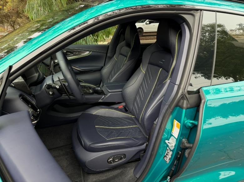 Front seat of a 2026 Aston Martin DBX S