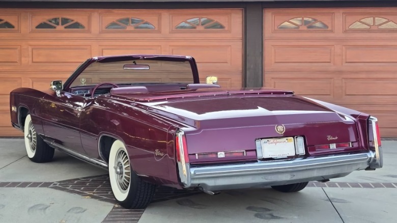 1975 Cadillac Eldorado rear 3/4 hood down