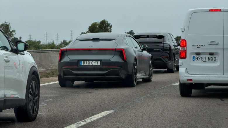 Polestar 5 in traffic
