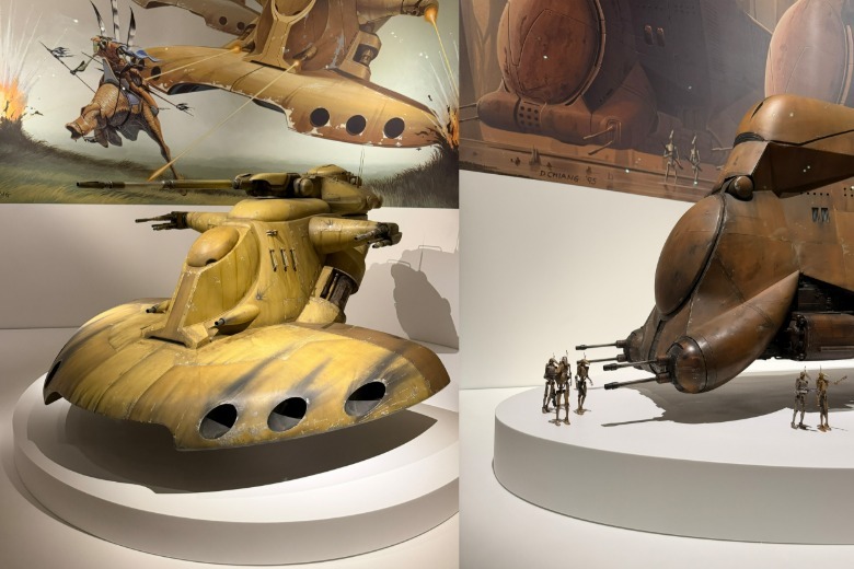 Scale models of ships from