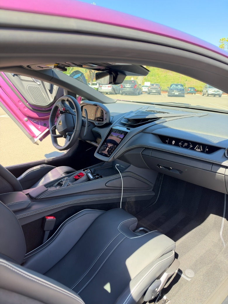 Interior of a Lamborghini Revuelto